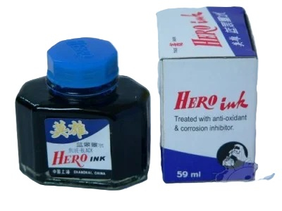 Instrumente de scris si corectura - Cerneala albastra 50 ml HERO