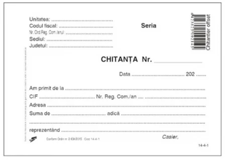 Tipizate Generale - Chitantier A6 offset + perfor