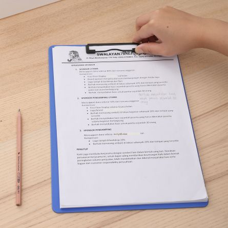 Clipboard simplu plastic DUR Deli negru [1]