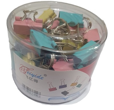 Agrafe si clipsuri - CLIPS METAL 19 MM 40 BUC/CUTIE CULORI ASORTATE CN