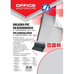 Coperti si cartoane indosariere - Coperta indosariere A4 200 microni Office Products Fumuriu-Transparenta