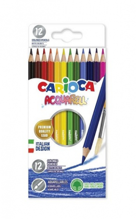 Creioane colorate si cerate - Creioane color 12/set Acquarell Carioca