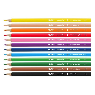Creioane color 12/set Aquarela Milan [1]