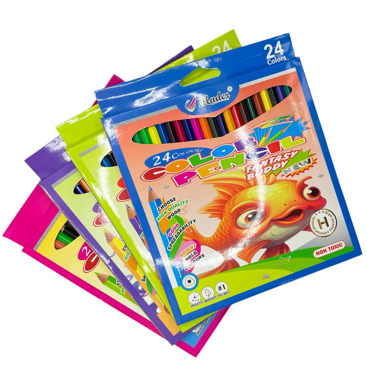 Scoala si gradinita - Creioane color 24/set Mader