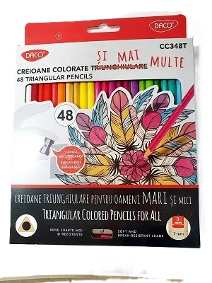 Creioane colorate si cerate - Creioane color 48/set DACO CC348T