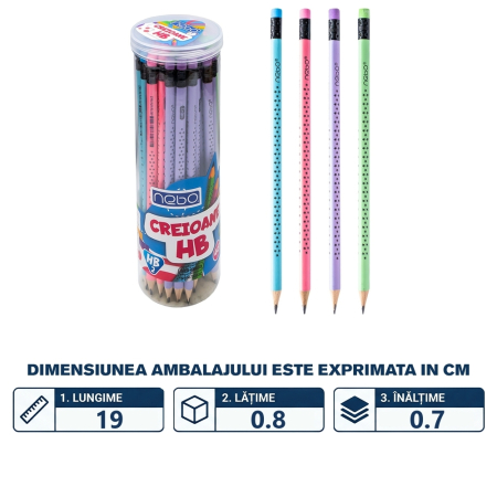Creion grafit HB puncte NEBO 16146 [1]