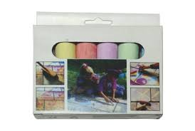 Creta scolara - Creta asfalt 6/set colorata