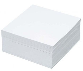 Hartie si produse din hartie - Cub hartie alb 500 coli 8.6 cm x 8.6 cm