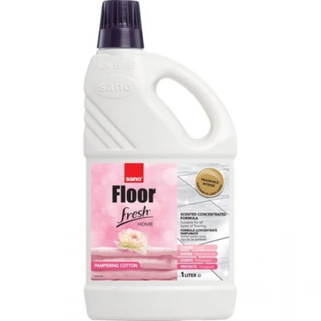 Detergenti pardosele si alte obiecte pentru curatat - Detergent pentru pardoseala Sano Floor Fresh Home Cotton, 1 l