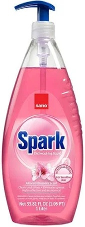 Detergenti si Igienizare bucatarii - Detergent Vase Sano Spark cu pompita 1 L Migdal