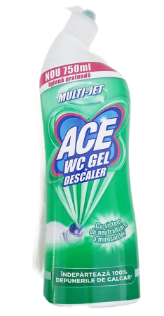Materiale de curatenie si igiena - Detergent WC ACE Decalcifiant Gel pentru Toaleta -  750 ml: pentru toaleta
