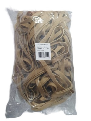 Elastice bani - Elastice pentru bani, 500 g,  Diametru 120, latime 8mm x 1.5 mm, Optima-OP-600580120