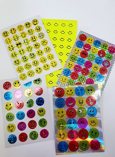 Etichete scolare - Etichete Bulina Smiley Modele Diverse 10 coli/set