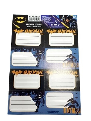 Etichete scolare - Etichete scolare Batman