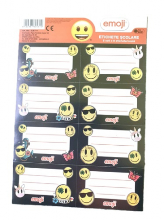 Etichete scolare - Etichete scolare EMOJI III