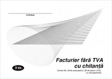 Facturier A5 fara TVA cu chitanta LUX [1]