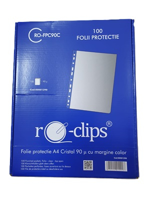 File protectie A4 Cristal 90 micromi RO-CLIPS [0]