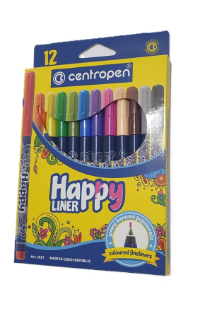 Linere - Fine liner Centropen Happy 2521 12 bucăți/set