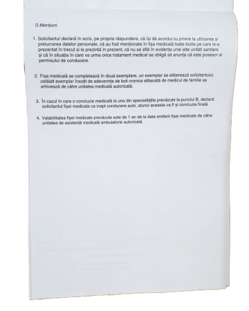 Fisa medicala pentru permis auto carnet 100 file [1]