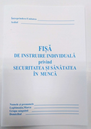 Formulare tipizate - Fisa SSM protectia muncii