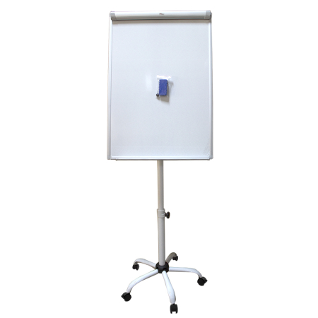 Flipcharturi - Flipchart magnetic, rama aluminiu, suport mobil din 5 brate cu rotile 70*100 cm EVOffice*