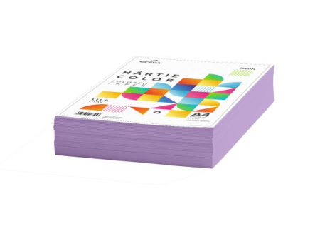 Hartie color A4 - Hârtie colorată 75g/mp A4 500 coli ECADA lila