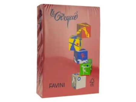 Hartie color A4 - Hârtie colorată 80g/mp A4 209 Roșu FAVINI
