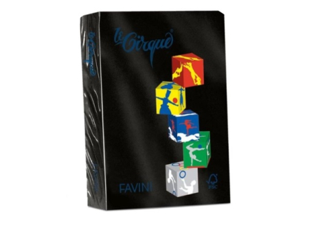Hartie si produse din hartie - Hârtie colorată 80g/mp A4 63 Negru FAVINI