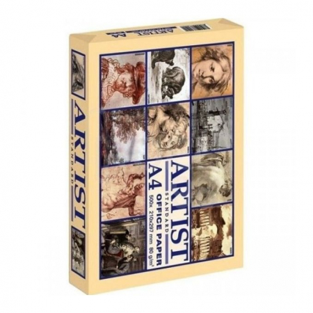 Hartie copiator A4 si A3 - Hartie copiator A4, 80 g/mp, 500 coli/top, alb, Artist Standard