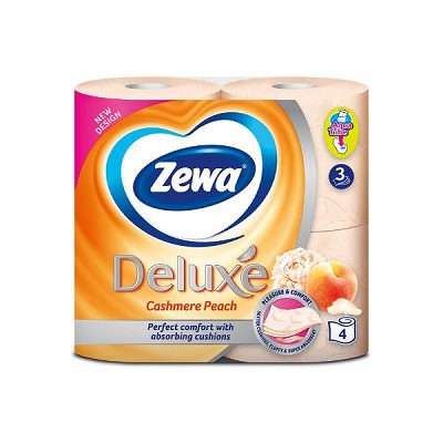 Hartie igienica - Hartie igienica Zewa 3 straturi, 4/set peach
