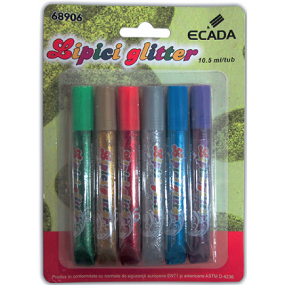 Lipici - Lipici glitter Ecada 6/set