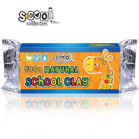 Plastilina / Lut - Lut modelaj natur 500 g - S-COOL