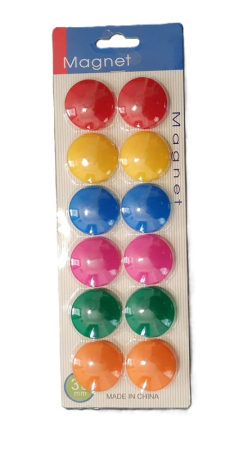 Bureti table, spray si magneti - Magneti 12/blister 30 mm color