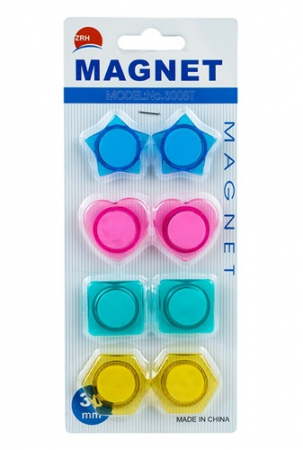Bureti table, spray si magneti - Magneti tabla 8/set D 30 mm culori diverse