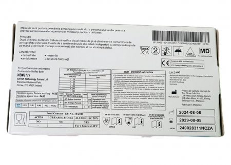 Manusi nepudrate nitril Albastre M Farma GLOVES [1]
