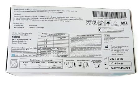 Manusi nepudrate nitril Albastre S Farma GLOVES [1]
