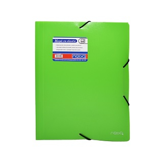 Mape si serviete din plastic - Mapa A4, din plastic, cu elastic, mata - NEBO