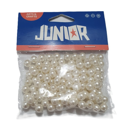 Hobby si creativitate - Margele rotunde alb sidef J137505