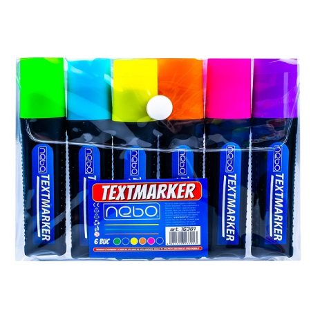 Markere evidentiatoare - Marker evidentiator 6 buc/set - NEBO 16381