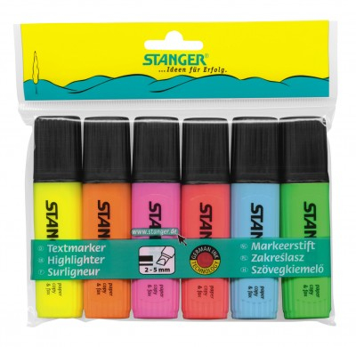 Markere evidentiatoare - Marker evidentiator 6/set Stanger