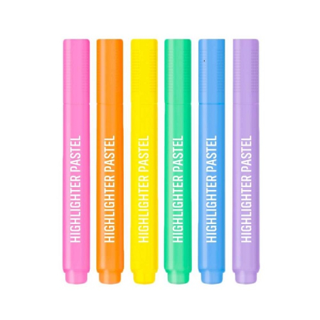 Instrumente de scris si corectura - MArker evidentiator S-Cool culori pastelate SC1383