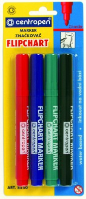 Markere flipchart - Marker flipchart Centropen 4/set