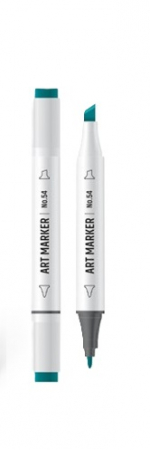 Markere permanente - Marker permanent 2 capete 6mmx3mm