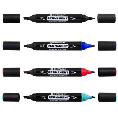 Markere permanente - Marker permanent 2 capete Centropen 1666