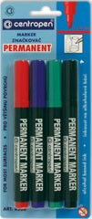 Markere permanente - Marker permanent Centropen 4/set blister carton