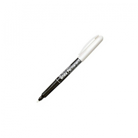 Markere permanente - Marker permanent Centropen alb 2.5 mm 8586