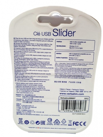 Memorie USB Verbatim 32 GB Slider 2.0 98697 [1]