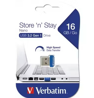 Memorii USB - Memorie Verbatim USB 16 GB 2.0 97464 Store 'n' Stay NANO