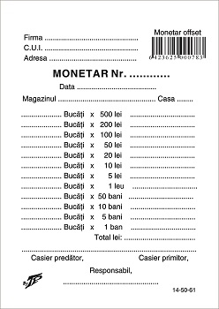 Tipizate Generale - Monetar offset + perfor