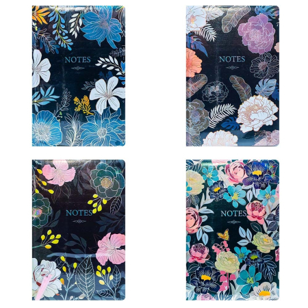 Caiete elegante si agende - Notes A5, 80 file, Flowers 6600-32